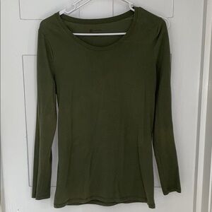 No Boundaries Forest Green Long Sleeve Tee